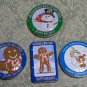 Original Double Chocolate Chip Cookie Holiday themed empty tins Gingerbread Man