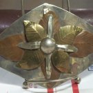 Womens large metal boho style belt buckle unknown maker vintage Womens large metal boho style belt buckle unknown maker vintage