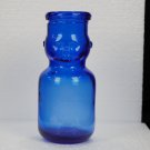 Cobalt blue baby face milk or creamer bottle 1/2 pint reproduction bottle