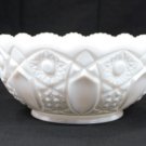 LE Smith? McKee? Vintage? Milk Glass bowl sawtooth edge used