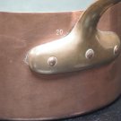Vintage Bazar Francais 666 #20 pot copper cookware no lid used