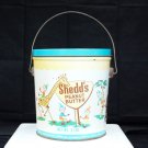 Shedd's Peanut Butter 5 lb. metal tin bucket pail used empty elephant monkeys