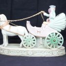 Made in Occupied Japan Colonial period horse and carriage hand painted ANDREA S.