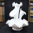 Fenton Milk Glass or Silver Crest 4 Horn or Trumpet Epergne
