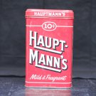 Haupt - Mann's Cigar tin mild & fragrant tobacco vintage empty used
