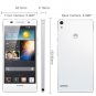 Original HUAWEI Ascend P6 Quad Core 4.7'' HD IPS 3G GPS Android 4.2 Smartphone