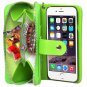 Mulit-Color Hot Exquisite Zipper Wallet Leather Case with Lanyard for iPhone 6