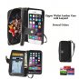 Mulit-Color Hot Exquisite Zipper Wallet Leather Case with Lanyard for iPhone 6