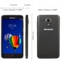 UNLOCKED Lenovo A606 5.0"Android 4.4 MT6582m Single Sim FDD TD LTE 4G Smartphone