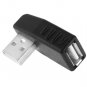 USB 2.0 AM to AF Adapter with 90 Degree Angle, Support OTG Function