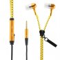 Stunning Novelty Stereo Bass Headset In Ear 3.5mm Jack Zipper Earphone With Mic