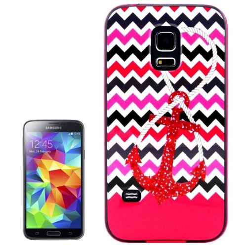 New Hot Red Anchor Pattern Style Plastic Frame TPU Back Cover Protective Case