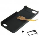 Kiwibird Q-SIM Dual SIM Card + Plastic Case + Tray Holder for for iPhone 5S