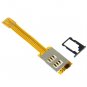 Kiwibird Q-SIM Dual SIM Card + Plastic Case + Tray Holder for for iPhone 5S