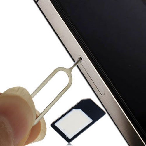Sim Card Tray Holder Eject Pin Key Tool + Micro Sim Adapter for iPhone 4/4S/3
