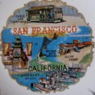 San Francisco California Decorative Souvenir Plate EFCCO Vintage 1960s
