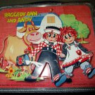 Vintage 70s Raggedy Ann And Andy Metal Lunchbox Aladdin 1973