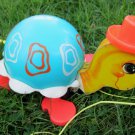 Vintage 1962 Fisher Price Tip Toe Turtle Child's Pull Toy