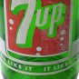 Fresh Up With 7-Up Vintage 60s 7-Up Glass Soda Bottle 7 oz.