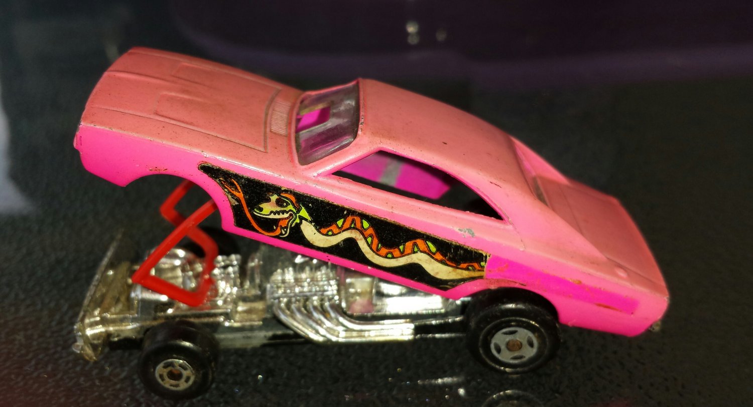 70s Matchbox Car Superfast No 70 Pink Dodge Dragster 1971 