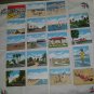 Vintage 1940s Daytona Beach Florida Souvenir Tourist Attractions Trading Cards Lot Set of 19