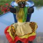 Vintage Caribbean Primitive Folk Art Handmade Cloth Rag Doll St Thomas V.I.