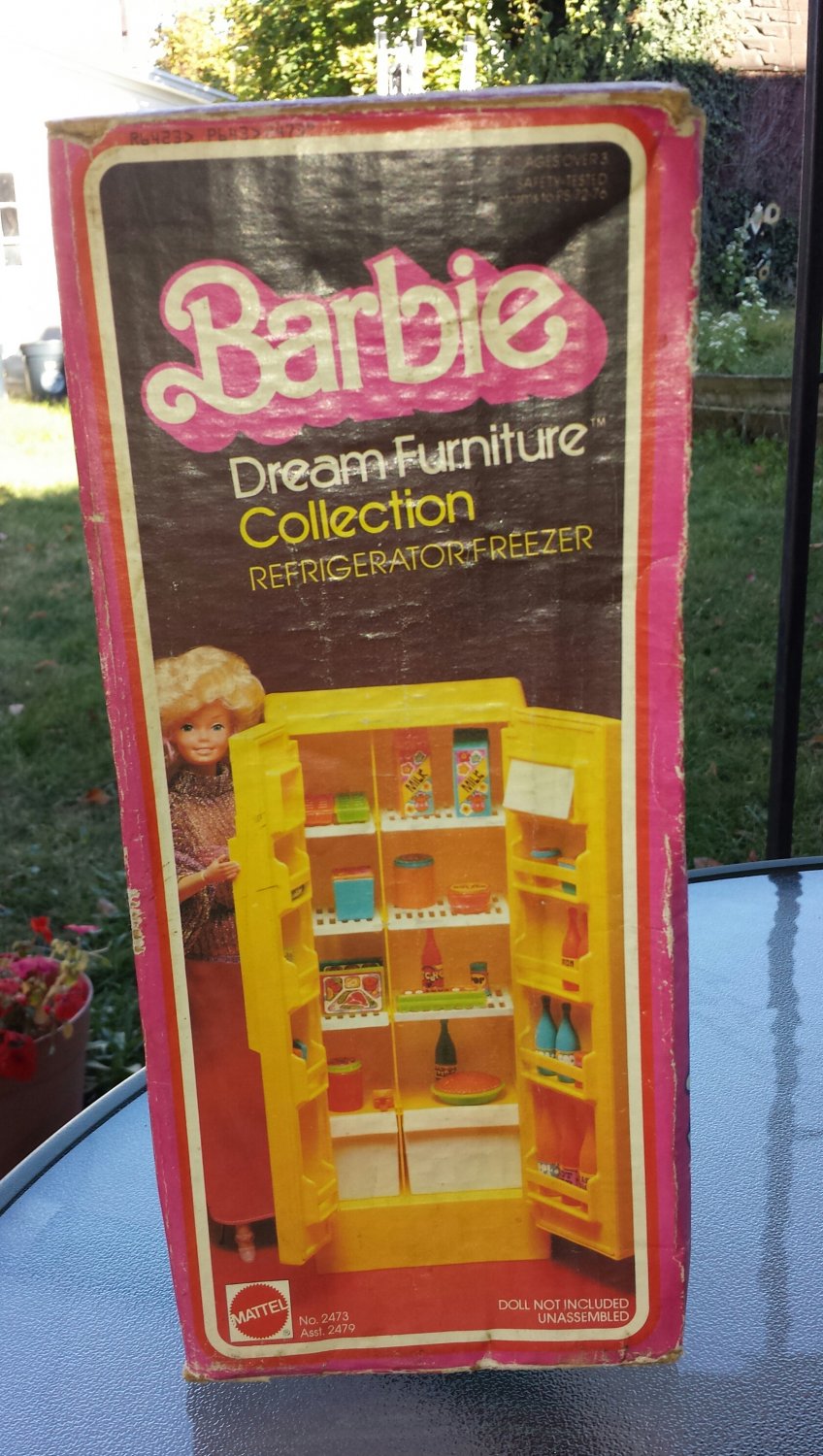 Vintage 1978 BARBIE Dream Furniture Collection Refrigerator Freezer w