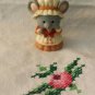 RUSS Vintage 80s I LOVE GRANDMA Country Mouse Miniature PVC Figure