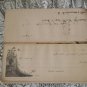 Antique 1800s Blank Promissory Mercantile Note Pad Booklet Blank Notes Locomotive Eagle Cover