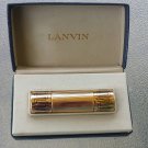 Vintage 50s 60s French Designer LANVIN Parfums Arpege Gold Tone Perfume Bottle w/ Original Box
