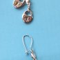Vintage 70s 80s Mini Padlocks Dangle Silver Tone Pierced Novelty Fashion Earrings