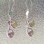 Vintage 70s 80s Mini Padlocks Dangle Silver Tone Pierced Novelty Fashion Earrings