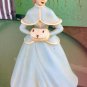 Vintage Holland Mold Victorian Lady Figure Hand Painted Ceramic Large 9" Figurine