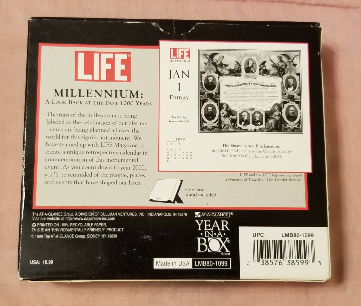 VTG NIB Life Millenium A Look Back at the Past 1000 Years A 1999 Year