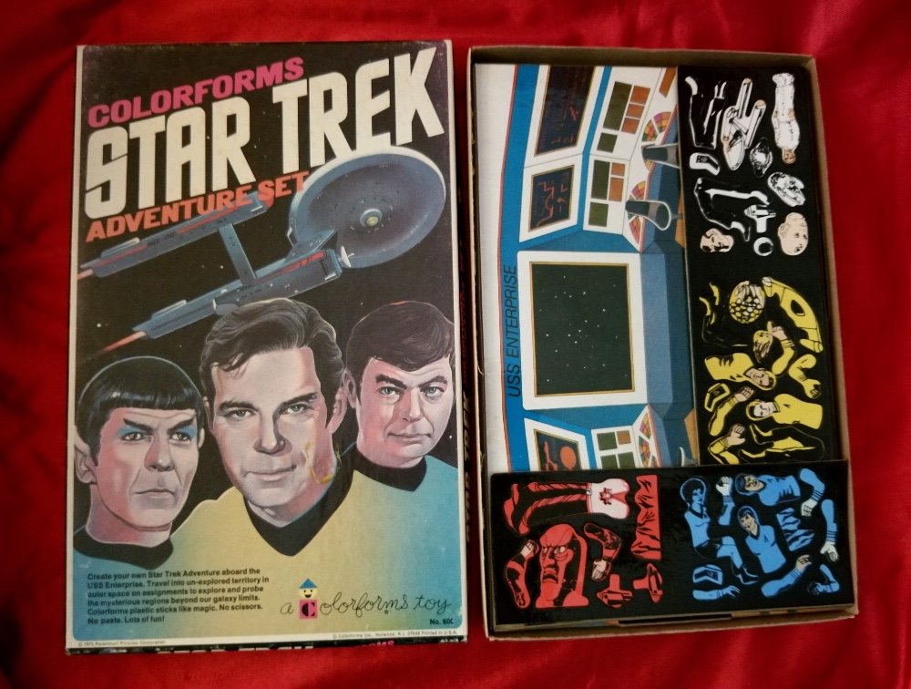 Vintage Star Trek Colorforms Adventure Set No. 600 1975 EX wOw!