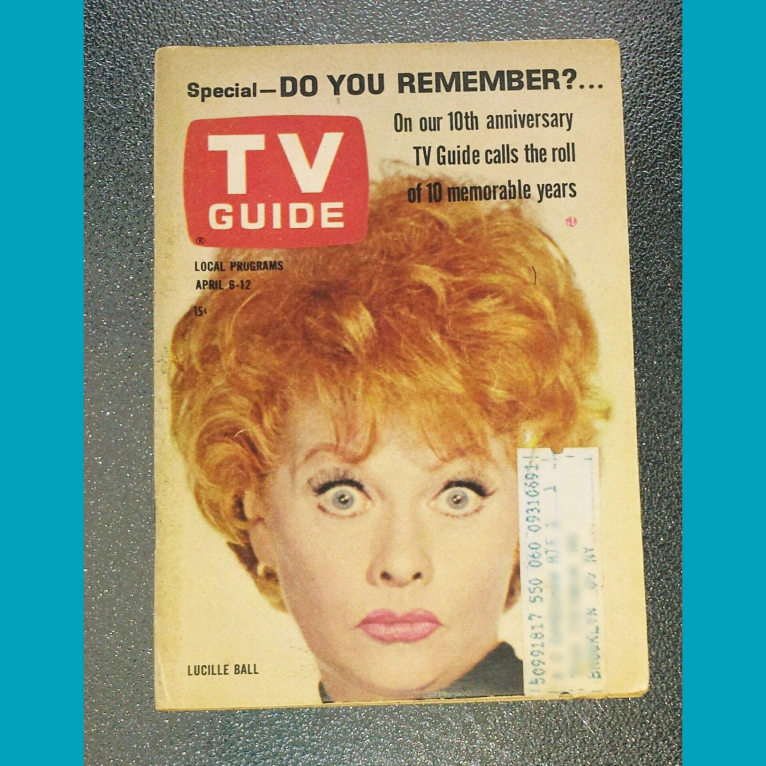 VINTAGE LUCILLE BALL Cover TV GUIDE Vol 11 No 14 1963 Issue 523