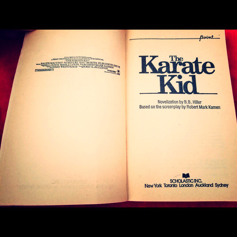 The Karate Kid Novel By B.B. Hiller Vintage Paperback Book 1984