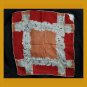 Vintage 1940s 1950s Fall Colors Floral Print Handkerchief Hanky