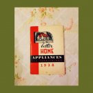 Better Home Appliances and Furnishings 1938 Vintage Booklet Guide