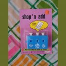 Vintage 70s BLUE Shop ‘N Add Shoppers Aid Calculating Adding Device NOS NIP