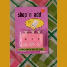 Vintage 70s PINK Shop ‘N Add Shoppers Aid Calculating Adding Device MINT NIP