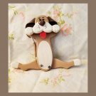 Vintage  Style Cutest BIG 10” Size Painted Wooden Puppy Dog w/ Moveable Legs Figure