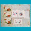 Assorted Vintage 1950s Thank You Greeting Cards Lot of 6 UNUSED vintage scrapbooking