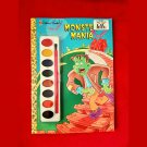 Vintage 90s Golden Book Monster Mania Halloween Painting Coloring Book NEW NOS