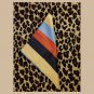 Vintage 70s MOD Boho Chic Colorblock Rainbow Striped Handkerchief Hanky Scarf