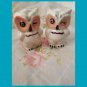 Vintage 50s Ceramic Hand Painted Winking Owl Salt and Pepper Shakers Shawnee Pottery