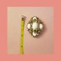 Vintage 60s Ultra Glam Pink Rhinestone Brooch Pin
