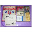 Vintage 1947 Parker Brothers Short Monopoly Game in original box