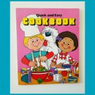 Quick and Easy Cookbook Children’s Vintage Paperback 1981 Quick and Easy Cookbook Children’s Vintage Paperback 1981