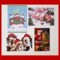 Vintage Christmas Greeting Cards Mixed Lot of 4 NOS